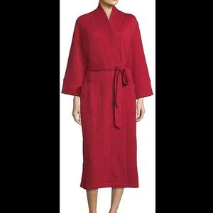 Natori Red Quilted Robe Sz L long length